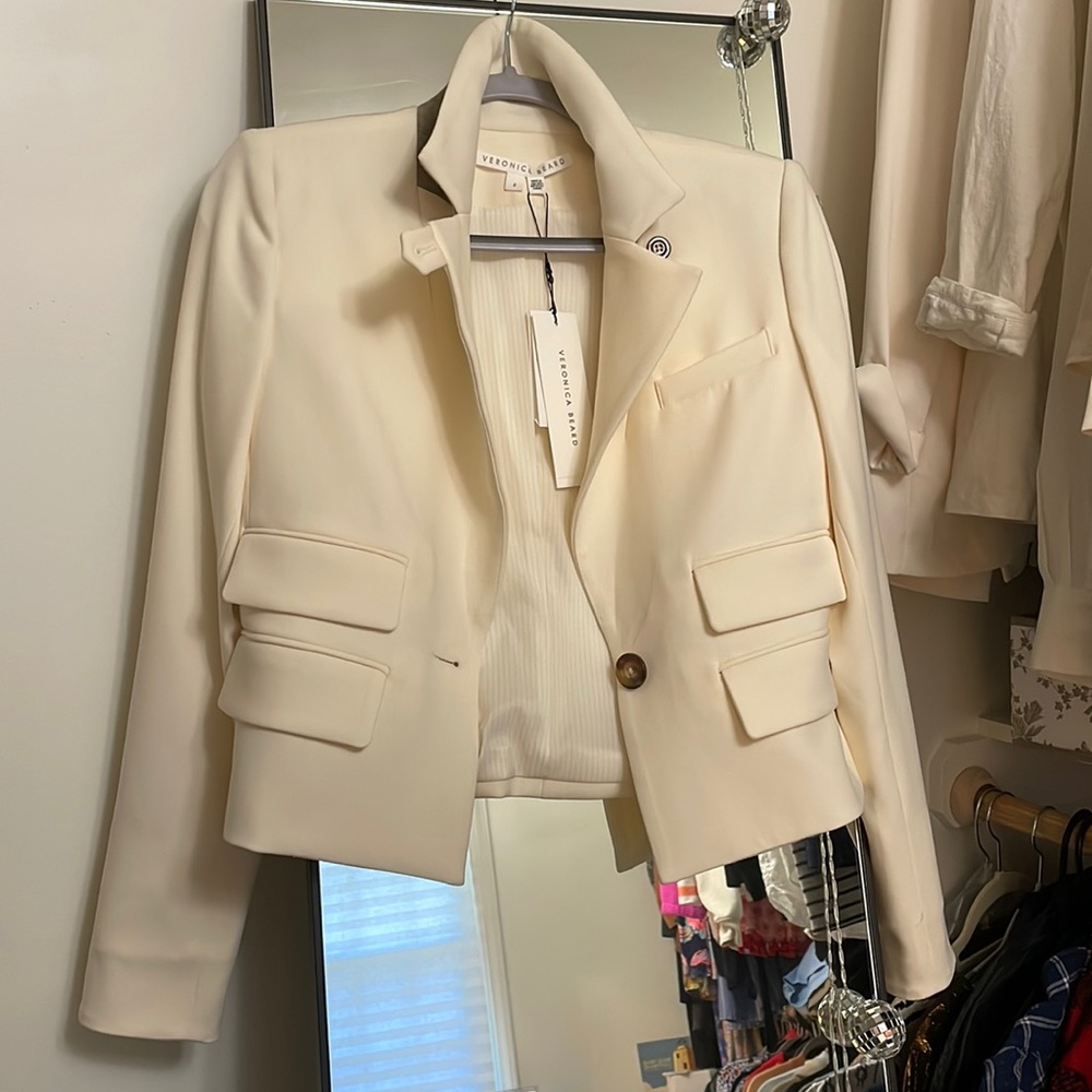 Veronica Beard - brand new cream blazer. Never worn. Size 2